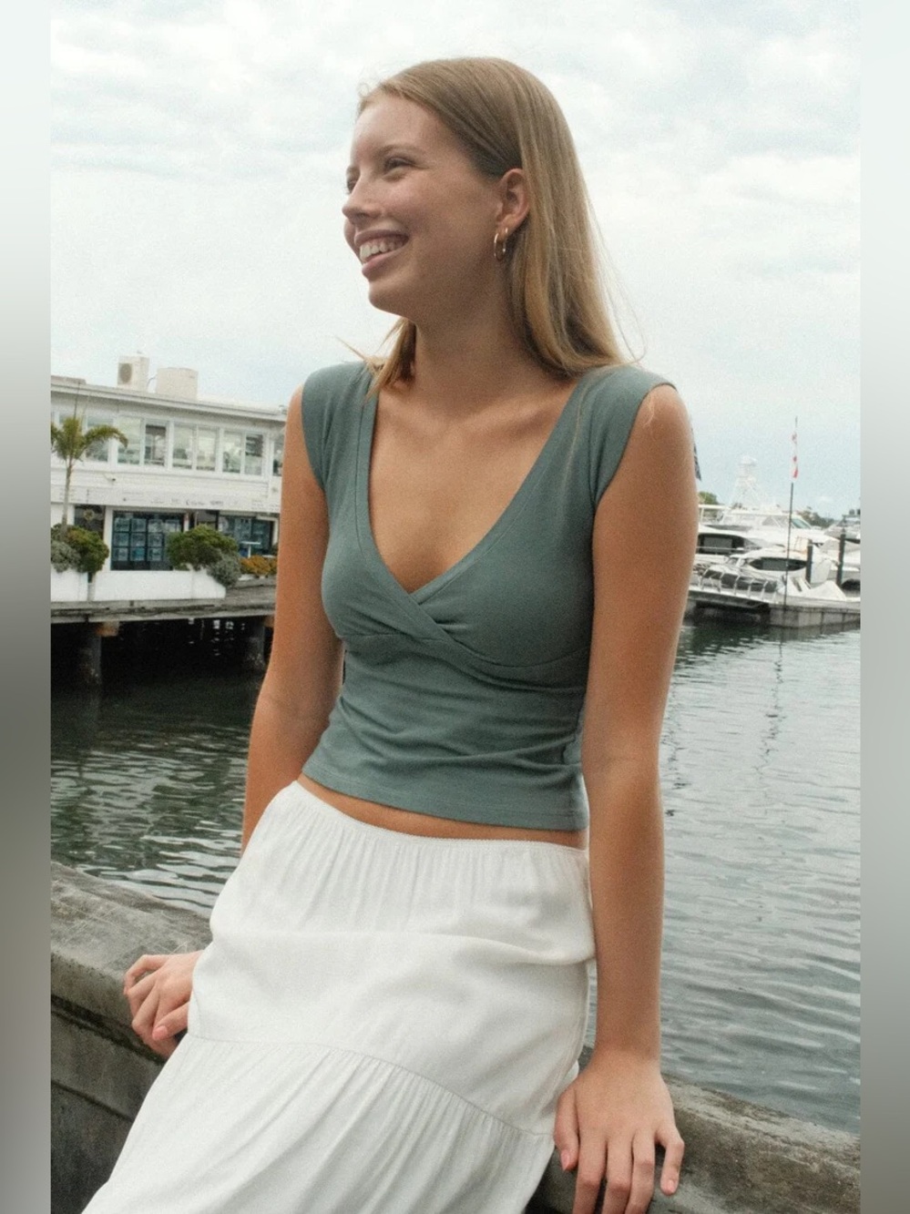NWT | Brandy Melville Amara Tank in Matcha Green | Size XS/S || 🇮🇹 🍵